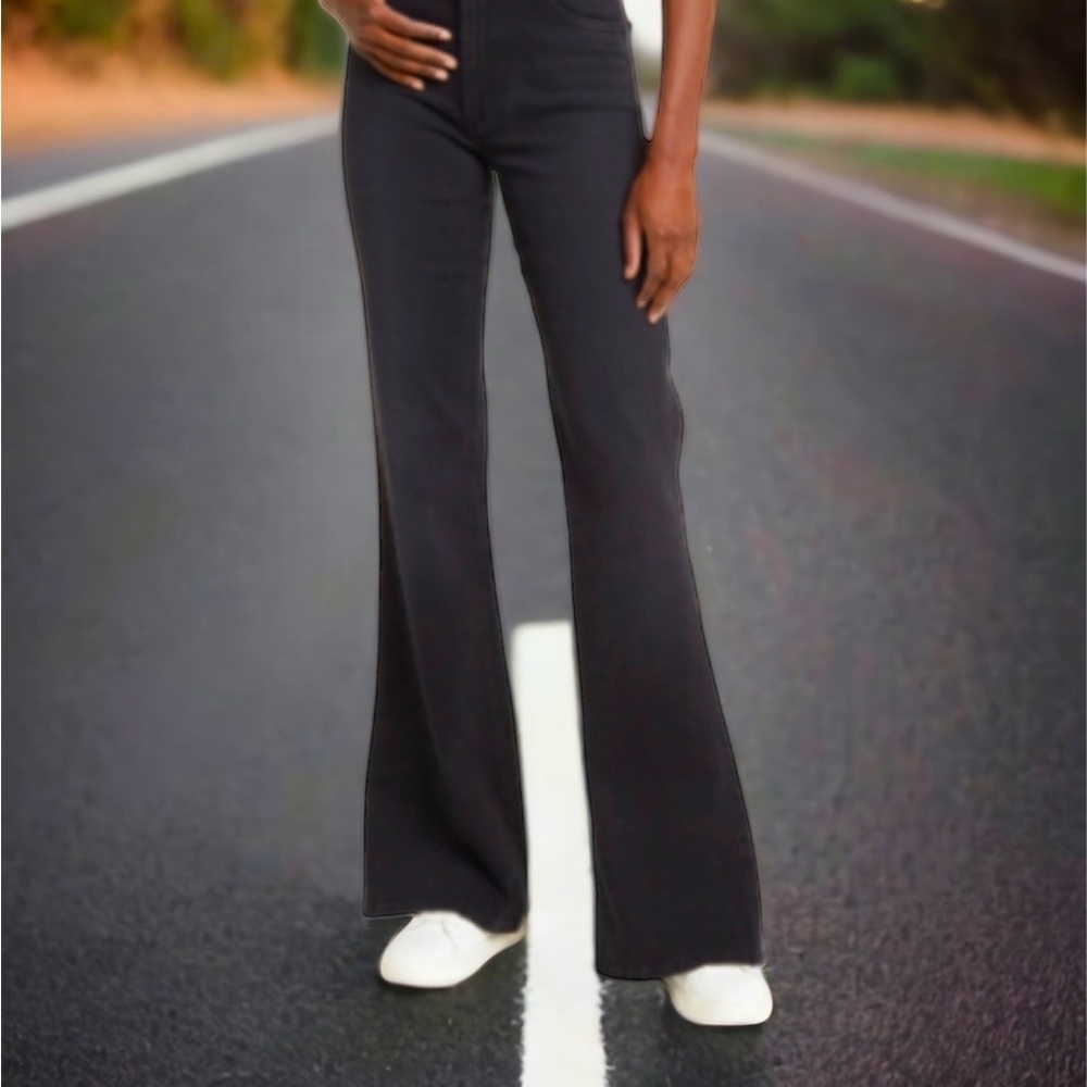 Joe’s Jeans Flare mid-rise spandex SZ 28 Shainia Rich Dark Grey  -only wore once